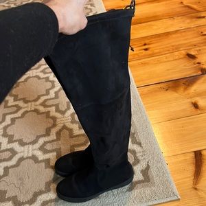 Over knee black suede SW boot size 7 1/2